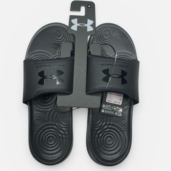 Under Armour Other - UNDER ARMOUR Sandals /Ignite Slide Select /All Black /Men's Size 10 NWT